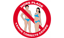 tenue correcte exigée - 5cm - Sticker/autocollant