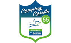 campingcariste Meuse 55 - 10x7.5cm - Sticker/autocollant