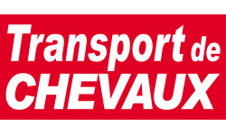 transport de chevaux - 30x14cm - Sticker/autocollant