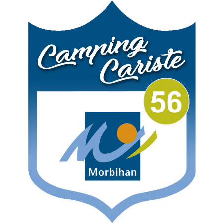 campingcariste Morbihan 56 - 10x7.5cm - Sticker/autocollant