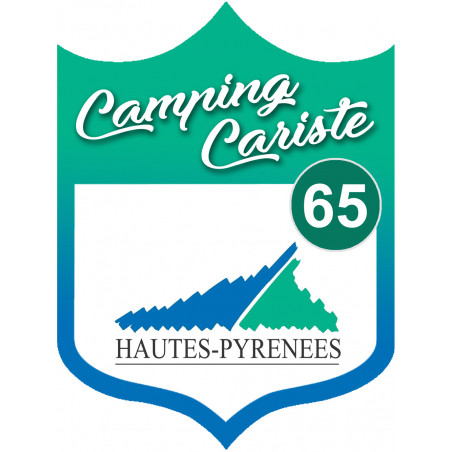 campingcariste cariste Hautes Pyrénées 65 - 15x11.2cm - Sticker/autocollant