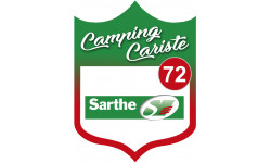 campingcariste Sarthe 72 - 10x7.5cm - Sticker/autocollant