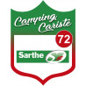 campingcariste Sarthe 72 - 20x15cm - Sticker/autocollant