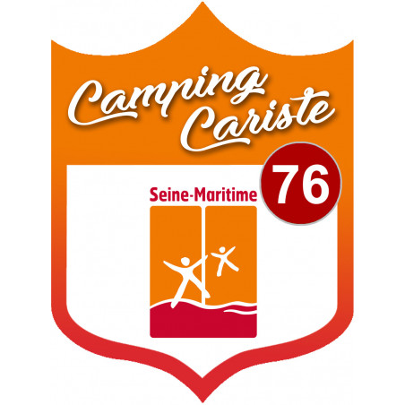 campingcariste Seine Maritime 76 - 15x11.2cm - Sticker/autocollant