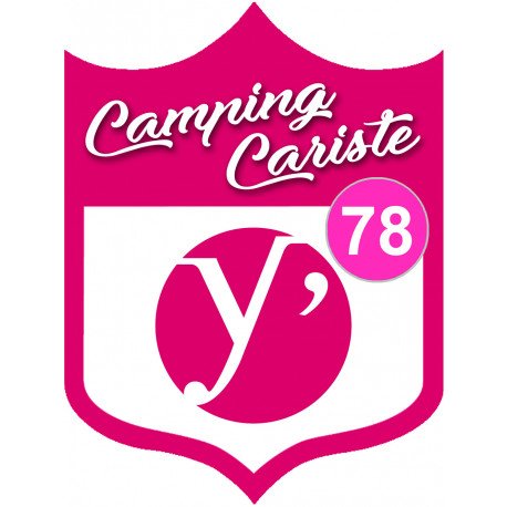 campingcariste Yvelines 78 - 10x7.5cm - Sticker/autocollant