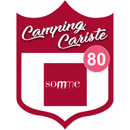 campingcariste Somme 80 - 10x7.5cm - Sticker/autocollant