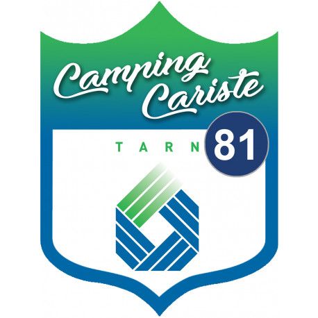 Campingcariste Tarn 81 - 10x7.5cm - Sticker/autocollant