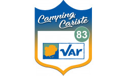 campingcariste Var 83 - 20x15cm - Sticker/autocollant