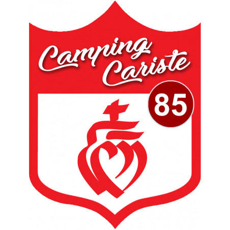 Campingcariste Vendée 85 - 10x7.5cm - Sticker/autocollant