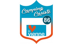 Campingcariste Vienne 86 - 10x7.5cm - Sticker/autocollant