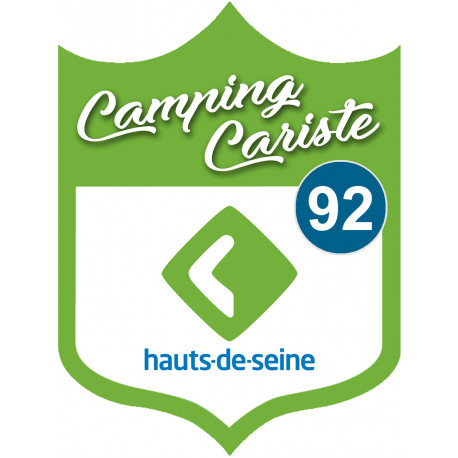 Campingcariste Hauts de Seine 92 - 10x7.5cm - Sticker/autocollant