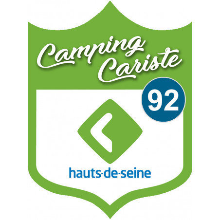 Campingcariste Hauts de Seine 92 - 10x7.5cm - Sticker/autocollant