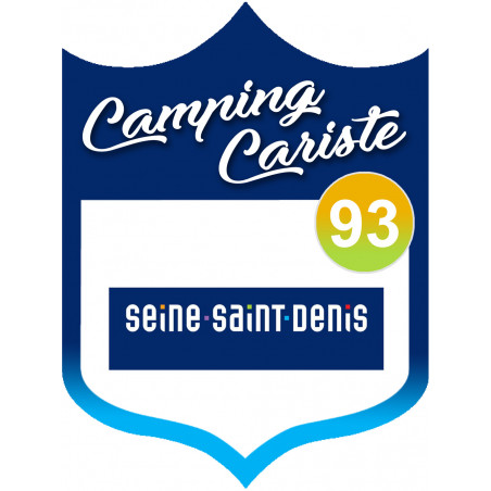 Campingcariste Seine Saint Denis 93 - 15x11.2cm - Sticker/autocollant