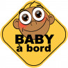 Baby à bord méditerranéen - 10cm - Sticker/autocollant