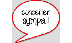 conseiller sympa - 15x13.5cm - sticker/autocollant