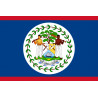 Drapeau Belize - 15x10cm - Sticker/autocollant