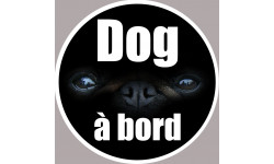 dog à bord - 5cm - Sticker/autocollant