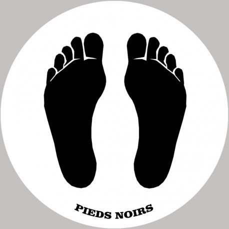 sticker / autocollant : Pieds noirs  - 10cm - Sticker/autocollant