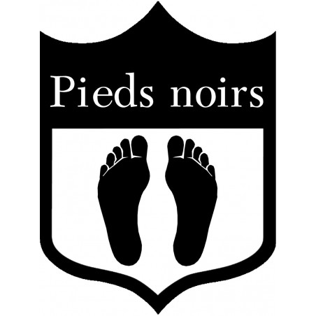 sticker / autocollant : blason Pieds noirs  - 20x15cm - Sticker/autocollant