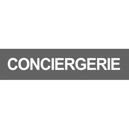 CONCIERGERIE GRIS - 15x3.5cm - Sticker/autocollant