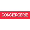 CONCIERGERIE ROUGE - 15x3.5cm - Sticker/autocollant