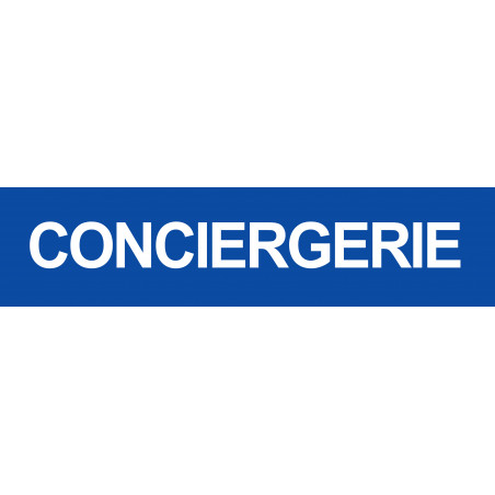 CONCIERGERIE BLEU - 15x3.5cm - Sticker/autocollant