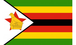 Drapeau Zimbabwe - 19.5x13cm - Sticker/autocollant