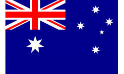 Drapeau Australie - 15x10cm - Sticker/autocollant