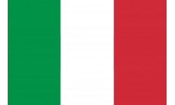 Drapeau Italie - 15x10cm - Sticker/autocollant