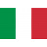 Drapeau Italie - 15x10cm - Sticker/autocollant