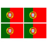 Drapeau Portugal (4 fois 9.5x6.3 cm) - Sticker/autocollant