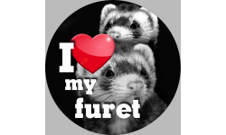 furet - 15cm - Sticker/autocollant