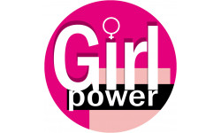 Girl Power - 20cm - Sticker/autocollant