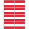 Drapeau Autriche - 8 stickers - 9.5 x 6.3 cm - Sticker/autocollant