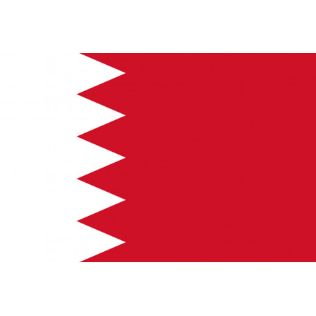 Drapeau Bahrain - 19.5x13 cm - Sticker/autocollant