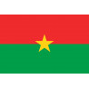 Drapeau Burkina Faso - 19.5x13 cm - Sticker/autocollant