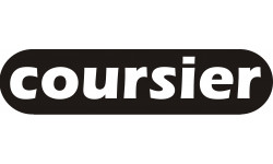 Coursier noir - 15x3.5cm - Sticker/autocollant