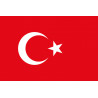 Drapeau Turquie - 15 x 10cm - Sticker/autocollant