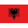 Drapeau Albanie - 19.5x13 cm - Sticker/autocollant