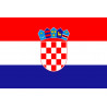 Drapeau Croatie - 19.5x13 cm - Sticker/autocollant