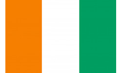 Drapeau Côte d'Ivoire - 15x10 cm - Sticker/autocollant