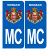 immatriculation MC Monaco - Sticker/autocollant