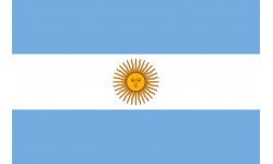 Drapeau Argentine - 19.5 x 13 cm - Sticker/autocollant