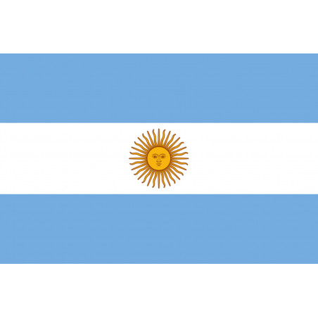 Drapeau Argentine - 19.5 x 13 cm - Sticker/autocollant