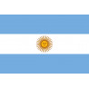 Drapeau Argentine - 19.5 x 13 cm - Sticker/autocollant