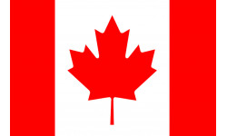 Drapeau Canada - 5 x 3,3 cm - Sticker/autocollant