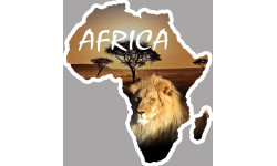 Africa Lion - 20x18cm - Sticker/autocollant