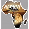 Africa Lion - 10x9cm - Sticker/autocollant