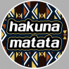 hakuna matata - 5cm - Sticker/autocollant