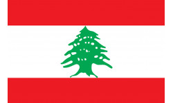 Drapeau Liban - 5x3,3 cm - Sticker/autocollant